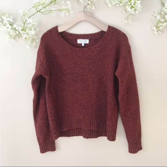 On Fire Sweaters - On Fire Women's Rust Sweater